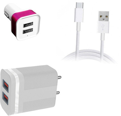 DAKRON Wall Charger Accessory Combo for POCO F3 GT(White)