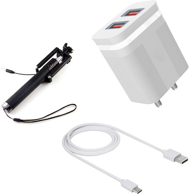 DAKRON Wall Charger Accessory Combo for Samsung Galaxy M32(White)