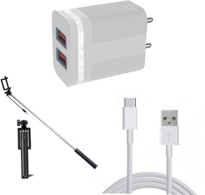 DAKRON Wall Charger Accessory Combo for Realme 8(White)