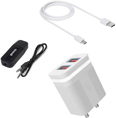 DAKRON Wall Charger Accessory Combo for Samsung Galaxy M32 5G(White)