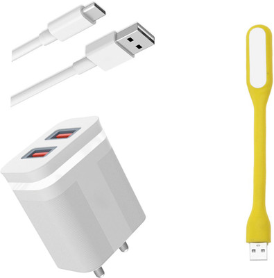DAKRON Wall Charger Accessory Combo for Realme X7 Pro(White)
