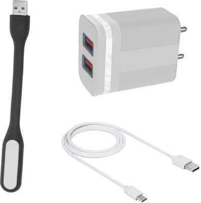 DAKRON Wall Charger Accessory Combo for OPPO F19s(White)