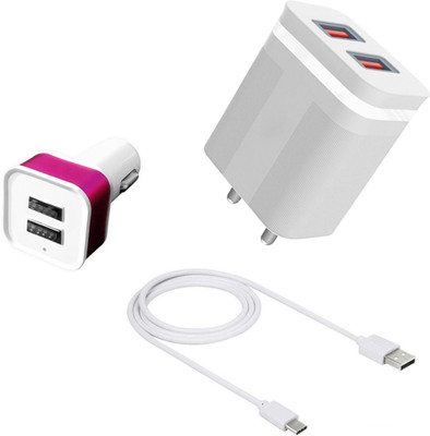 DAKRON Wall Charger Accessory Combo for iQOO Z3(White)