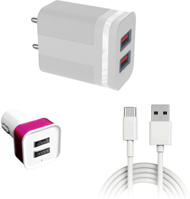 DAKRON Wall Charger Accessory Combo for OnePlus Nord 2(White)