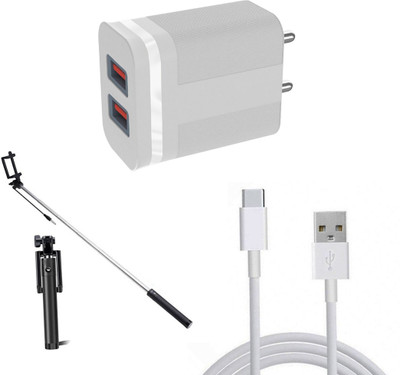 DAKRON Wall Charger Accessory Combo for Xiaomi Redmi Note 11T 5G(White)