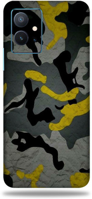 OggyBaba Vivo T1 5G Mobile Skin(Yellow Camouflage Multicolor Skin With Ultra Matte Finish)