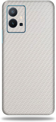 OggyBaba Vivo T1 5G Mobile Skin(White Carbon Fiber Skin With Ultra Matte Finish)
