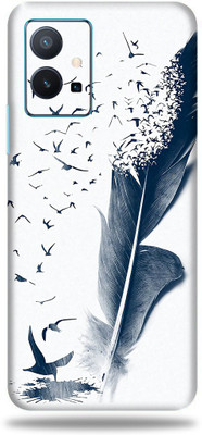WeCre8 Skin's Vivo T1 5g, Feather Art Mobile Skin(Multicolor)