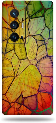 Mclaxa Colourful Abstract Mobile Back Skin, Colourful Abstract, Vivo X 70 Pro Plus Mobile Skin(Colourful Abstract Skin With Super Matte Finish)