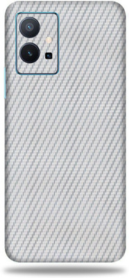 OggyBaba Vivo T1 5G Mobile Skin(Silver Carbon Fiber Skin With Ultra Matte Finish)