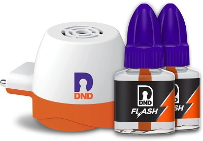 DND Flash Mosquito Repellent Refill|Liquid Vaporiser | 2 Refills & 1 Machine Combo | Mosquito Vaporiser(1 Unit 2 Refill)