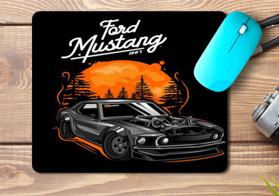 kd retail Printed mousepad for laptop/Desktop _C91 Non Slip Base Mousepad(Black)