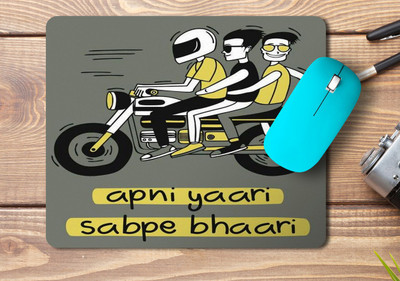 kd retail Printed mousepad for laptop/Desktop _C42 Non Slip Base Mousepad(Black)