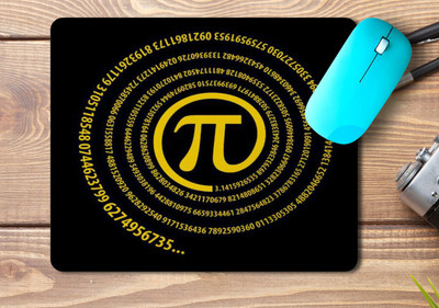 kd retail Printed mousepad for laptop/Desktop _C95 Non Slip Base Mousepad(Black)