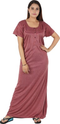 REN STAR Women Nighty(Maroon)