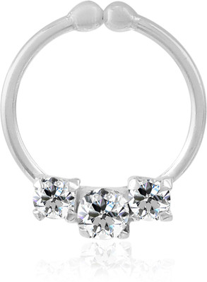 Nemichand Jewels Sterling Silver Nose Ring