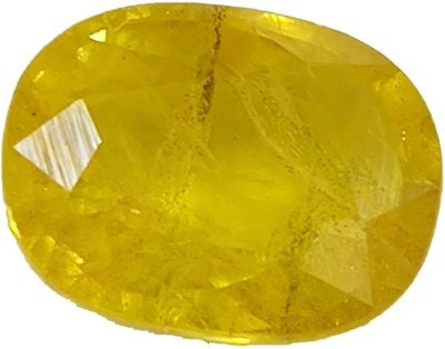 Senroar 8.5Ratti Yellow Sapphire Stone Pukhraj Rashi Ratan For Men and Women Sapphire Crystal Pendant