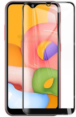 ELEF Edge To Edge Tempered Glass for Samsung Galaxy A01 11D Gorilla Tempered Glass Full Screen Covrage 9H Hardness(Pack of 1)