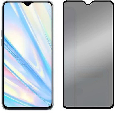 VIGHNAD Edge To Edge Tempered Glass for Realme C31 Privacy(Pack of 1)