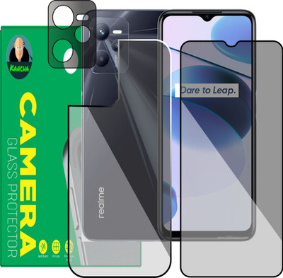 KANCHA Front and Back Screen Guard for Realme C35(Pack of 3)