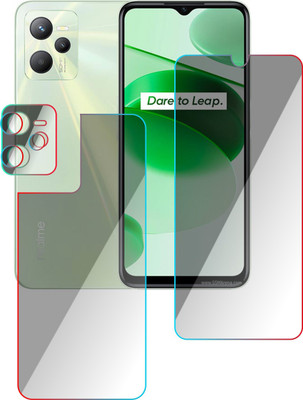 PONDRIK Front and Back Screen Guard for REALME C35(Pack of 3)