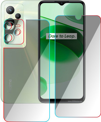 PONDRIK Front and Back Screen Guard for REALME C35(Pack of 3)