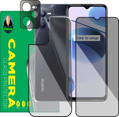 KANCHA Front and Back Screen Guard for Realme C35(Pack of 3)