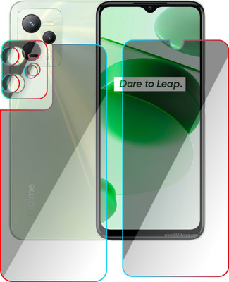PONDRIK Front and Back Screen Guard for REALME C35(Pack of 3)