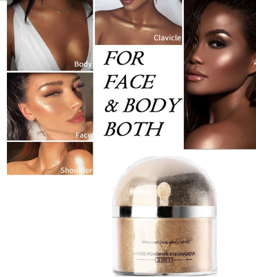 GFSU SHIMMER HIGHLIGHTER LOOSE POWDER HIGHLIGHTER MAKEUP SHIMMER GOLD HIGHLIGHTER(SHIMMER MARIGOLD)