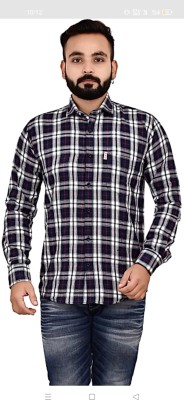 sp enterprise Men Checkered Casual Brown Shirt