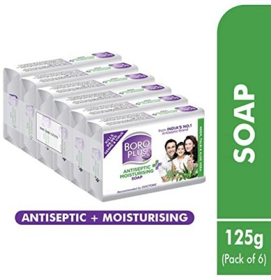 BOROPLUS Antiseptic + Moisturising Soap - Neem, Tulsi & Aloe Vera (6 x 125 g)(6 x 125 g)