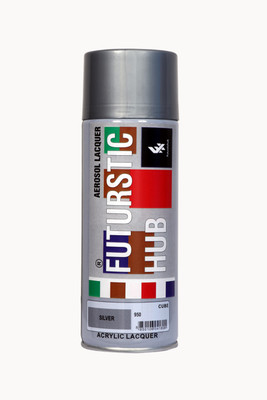 FUTURSTIC HUB Silver Spray Paint 400 ml(Pack of 1)