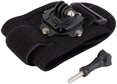 Stela 360 Degree Rotating Band Glove, Wrist Strap Hand Mount Strap(Black)