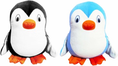 Softlife Pengiun Stuffed Plush Animal Soft Toy for Baby, Girl, Kids, Boys  - 35 cm(Black, Blue)