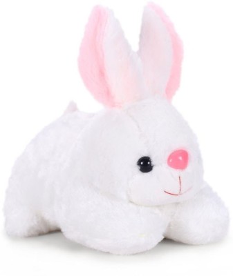 MeeFactory Rabbit Stuffed Plush Animal Soft Toy for Baby, Girl, Kids, Boys, 20 cm, White  - 20 cm(White)