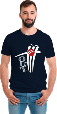 SmarTee Street Printed Men Round Neck Blue T-Shirt