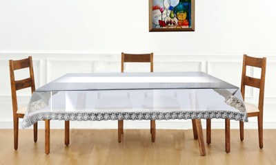 Stylista Solid 4 Seater Table Cover(Transparent, PVC)