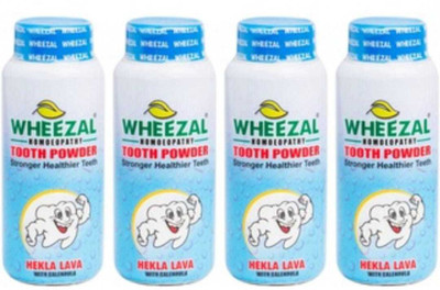 WHEEZAL HEKLA LAVA TOOTH POWDER_4 (Pack of 4)(100 g, Pack of 4)
