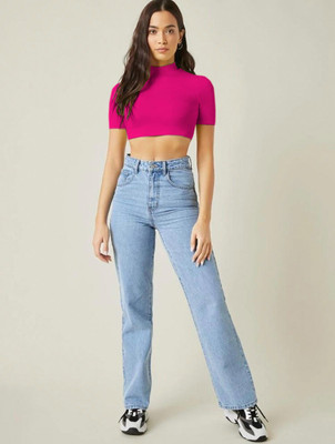 Maheshvi Casual Solid Women Pink Top