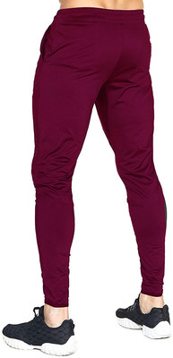 AVOLT Solid Men Maroon Track Pants