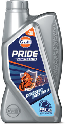 Gulf Pride 4T Ultra Plus 10W-30 2 Wheeler Bike High Performance Engine Oil(900 ml, Pack of 1)