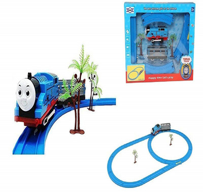 KTRS Tomas & Friends Battery Operated Toy Train with Track Set Sound(Multicolor)