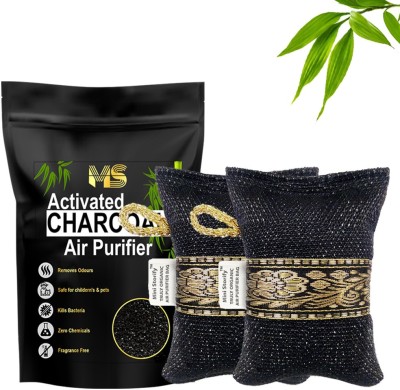 Mini Storify Activated Charcoal Air Purifier bag - 75 g pack of 2,Non Electric Portable Car Air Purifier(Black)