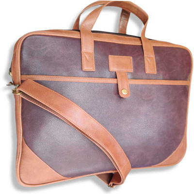 KM kmb01 Laptop Sleeve/Cover(Brown, Tan, 16 inch)