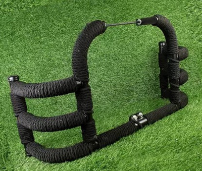 WHEETOYKART PREMIUM & STRONG LEG CRASH GUARD BLACK ROPE ROYAL ENFIELD METEOR,REBORN(Royal Enfield)