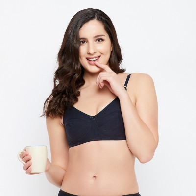 Clovia Women Full Coverage Non Padded Bra(Dark Blue)