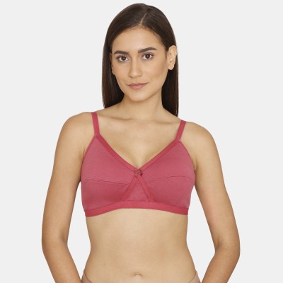 Rosaline By Zivame Women Full Coverage Non Padded Bra(Pink)