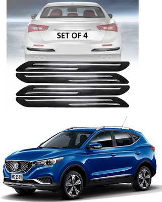 RONISH Silicone Car Bumper Guard(Black, Silver, Pack of 4, Universal For Car, Universal For Car)