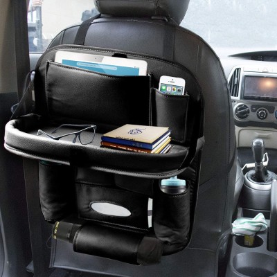 HOOLIGANS Leather Car Back Seat Organizer Multipurpose Storage Car Multi Pocket(10 L)