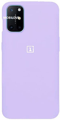 MOBILOVE Back Cover for OnePlus 8T / OnePlus 9R 5G | Pure Liquid Soft Matte Silicone Case(Purple, Shock Proof, Silicon, Pack of: 1)